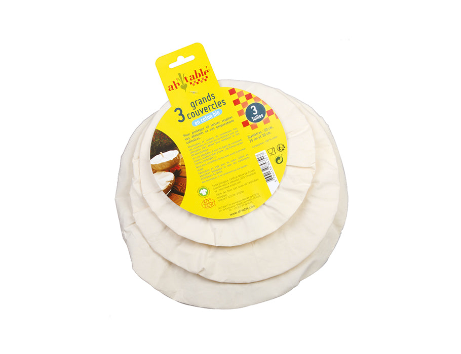 Ah! Table! Reusable cotton bowl covers - 3 pcs.
