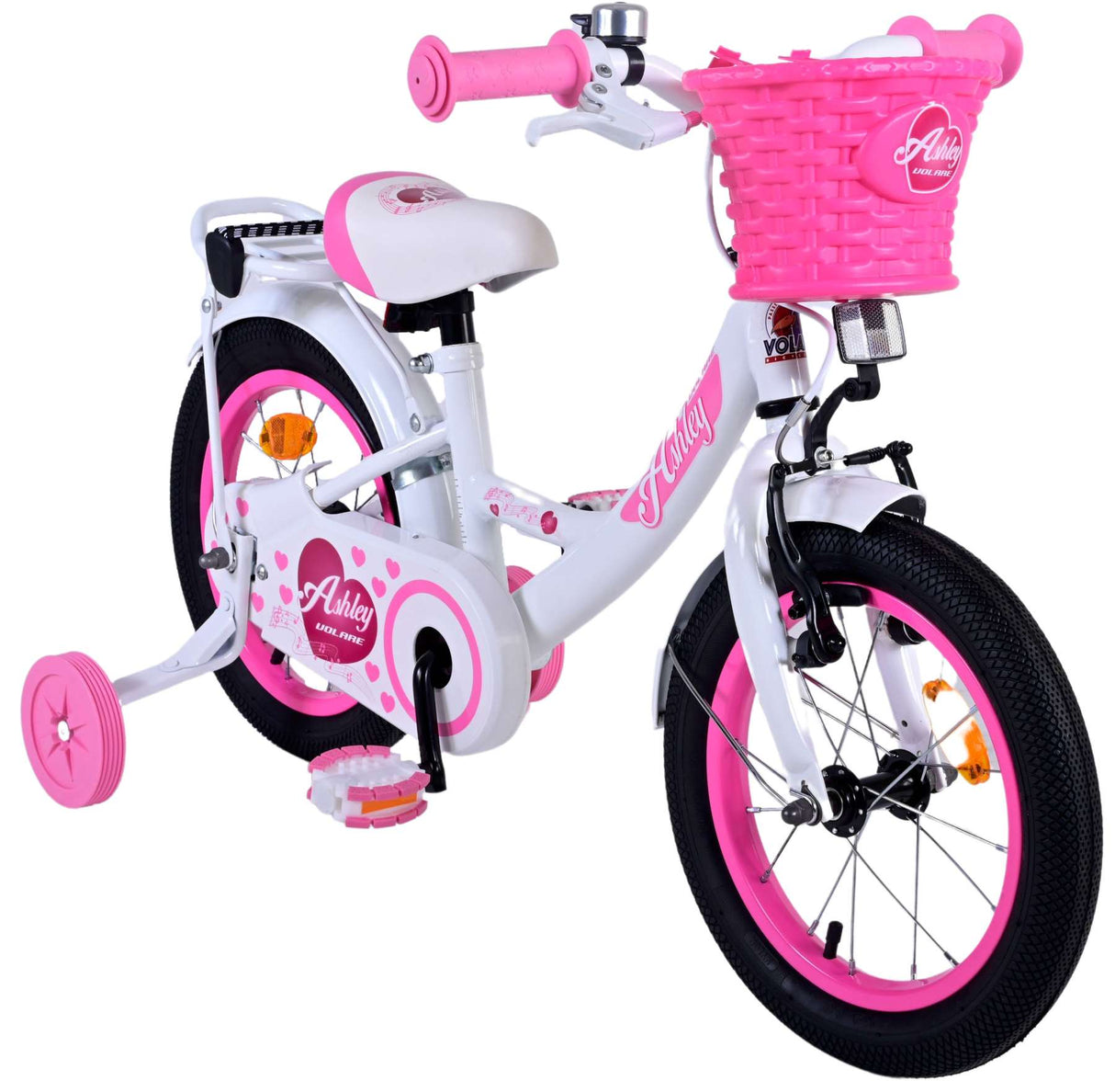 Volare Ashley Children's Bicycle - Girls - 14 pouces - rose