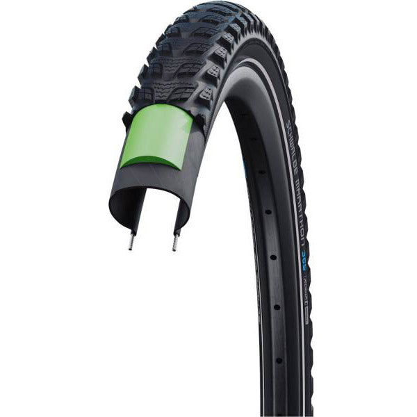 Schwalbe Marathon 365 GreenGuard 28 x 1,40 37-622mm - sort med refleksion