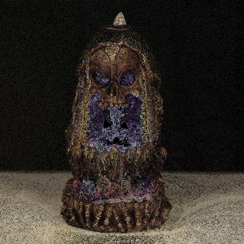 Držalo za kadilo s kristalno jamo s povratnim tokom