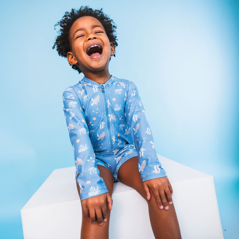 Corallo beatitudine | Ragazzi di costume da bagno UV multilorati