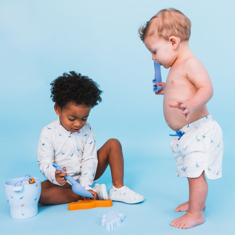 Dino | multi-colored UV swim shorts for boys