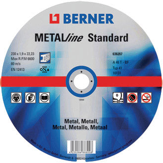 Cema berner grinding disc metalline standard flat 125x1,0x22,23mm