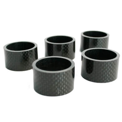 Hzb spacers 28.6 mm 1-1 8 inch oversized 20 mm carbon 5 pieces 6500033