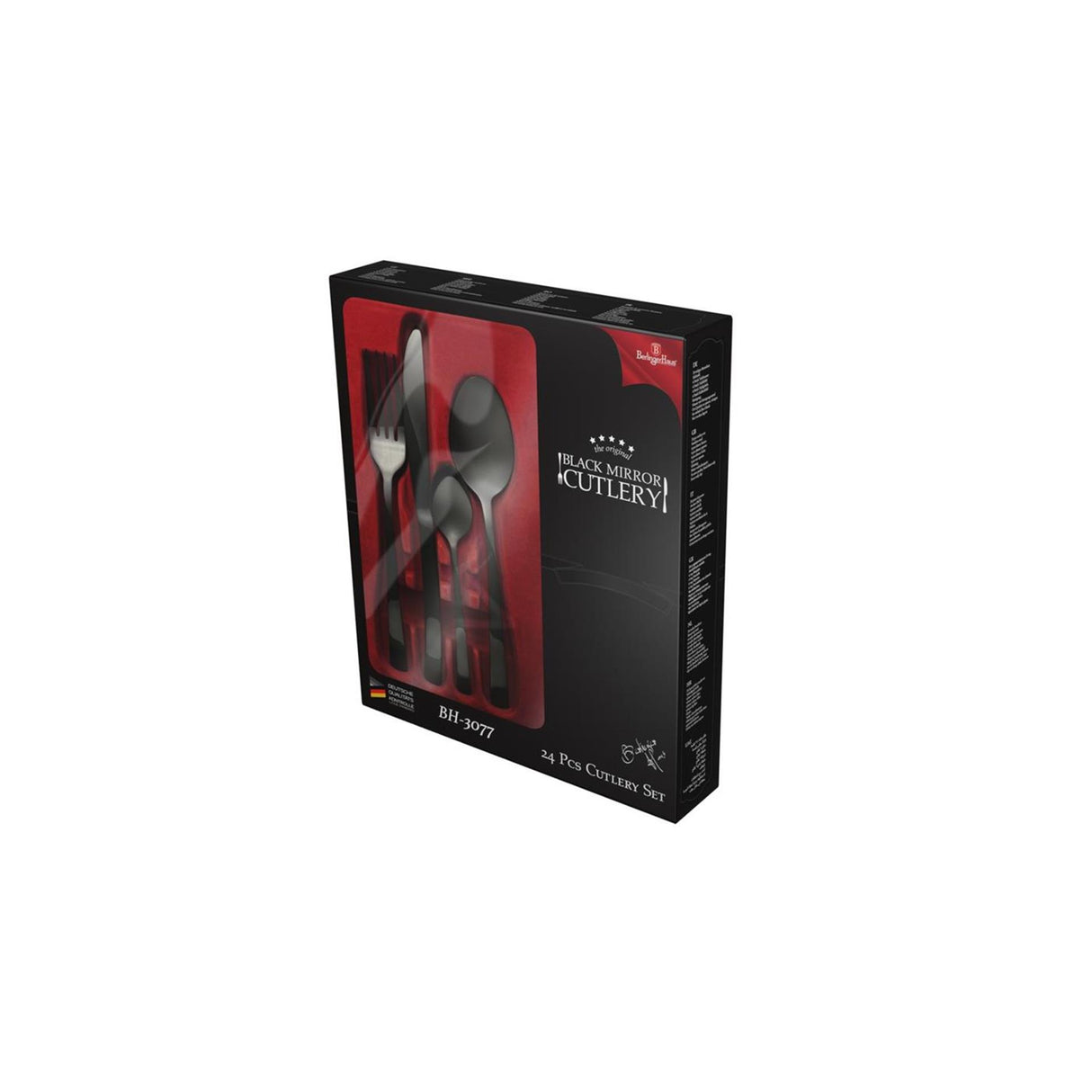 Berlingerhaus cutlery set 24-piece black