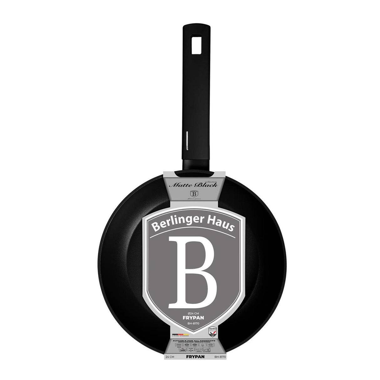 Berlingerhaus koekenpan mat zwart 24cm