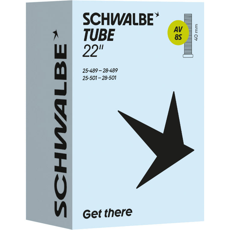 Tubo interno Schwalbe av8s 22 polegadas 25 28-489 501 av 40mm