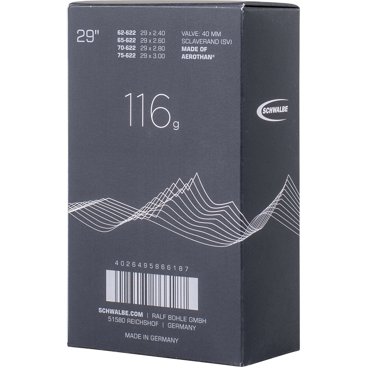 Schwalbe Innenrohr Aerothanfv SV19FE 62 75-622 IB SV 40 mm (1.)