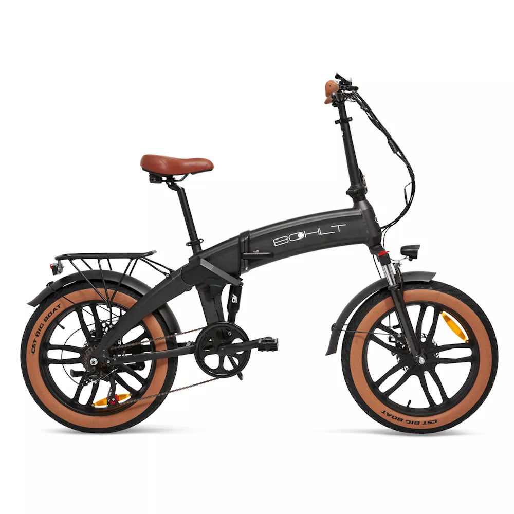Bohlt electric folding bike fatbike f20 black