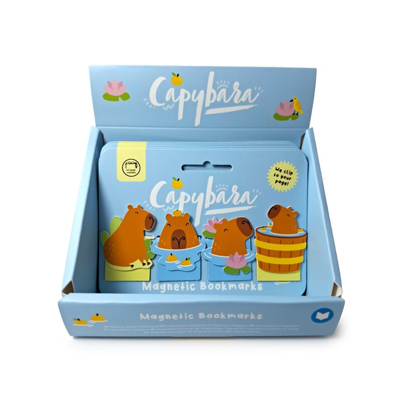 Capybara magnetische boekenlegger set