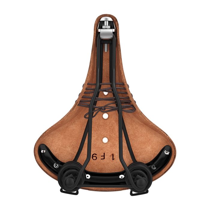 Brooks Saddle B67 envejecida Heren Bruin