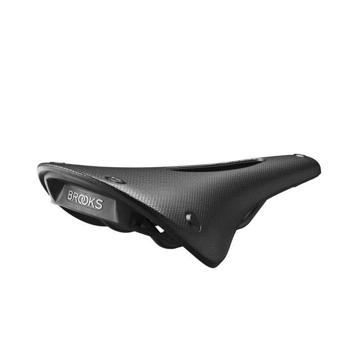 Brooks Saddle C15 rzeźbiony kambium WSZYSTKIE Pogoda Czarna
