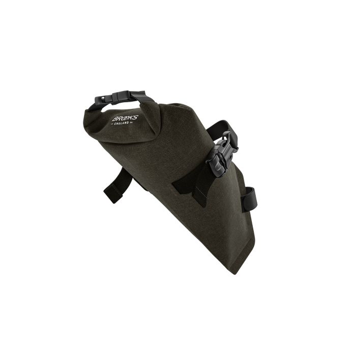 Brooks Saddle Bag Scape Roll Mud verde