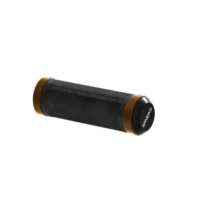 Brooks rubber grips (100+100mm) - black orange