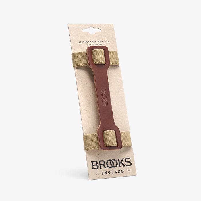 Brooks leather portage strap - antic brown