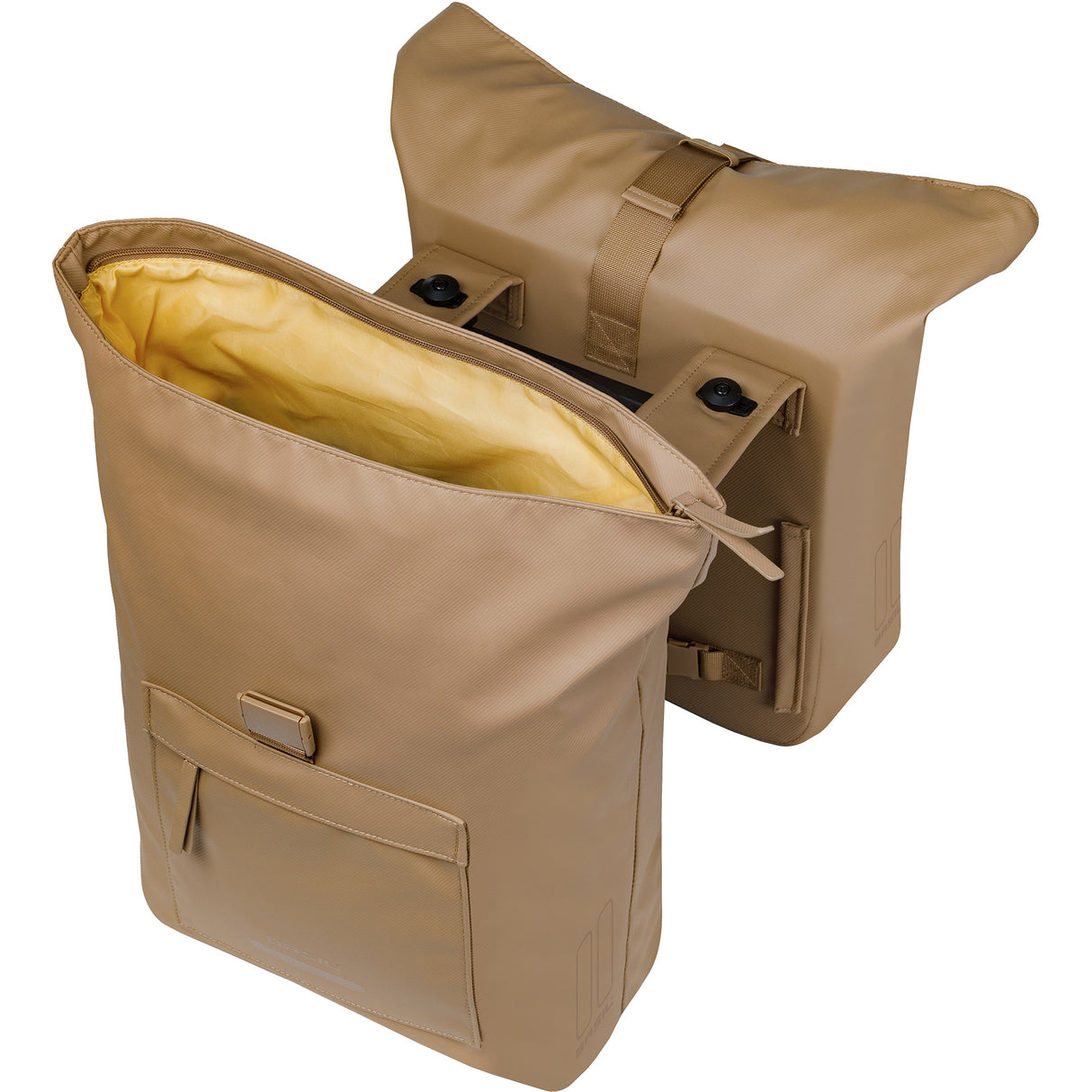 Basil dobbel sykkelveske brooklyn mik 41l 14 x 30 x 37 cm - sand