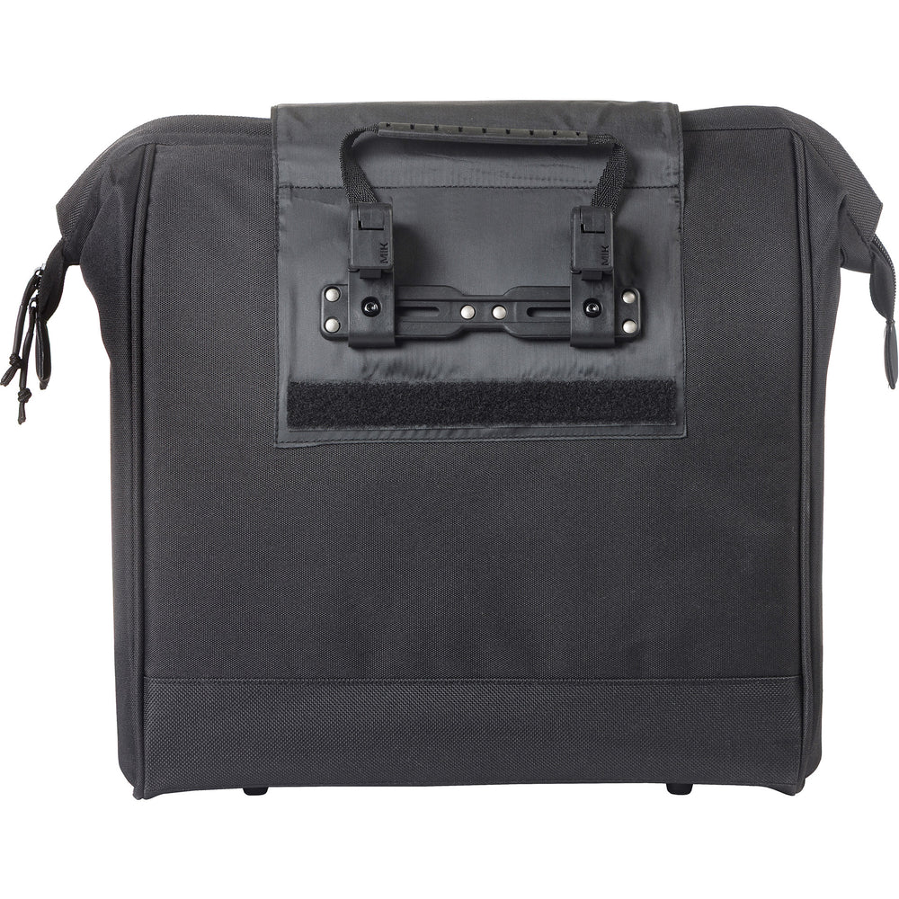 Basil tas grand fietsshopper zwart | mik hooks | 23l