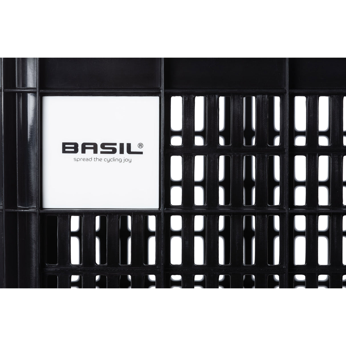 Basil recycled bicycle crate m 29.5 liters mik 33 x 44 x 27 cm - black