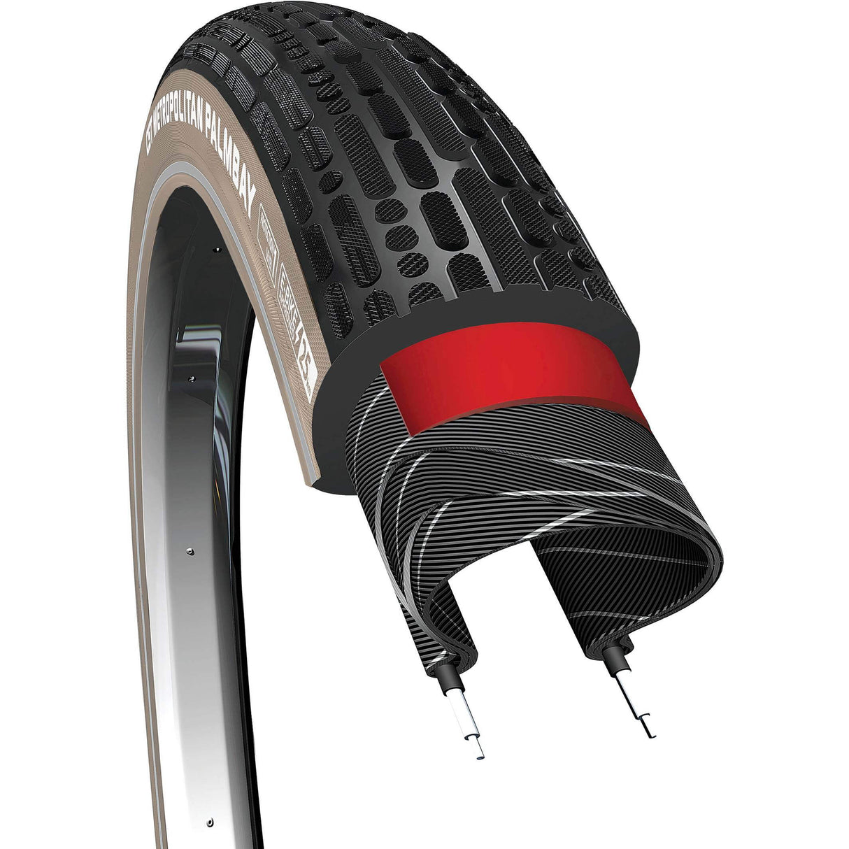 Cst outer tire palmbay 28 x 2.00 black khaki refl