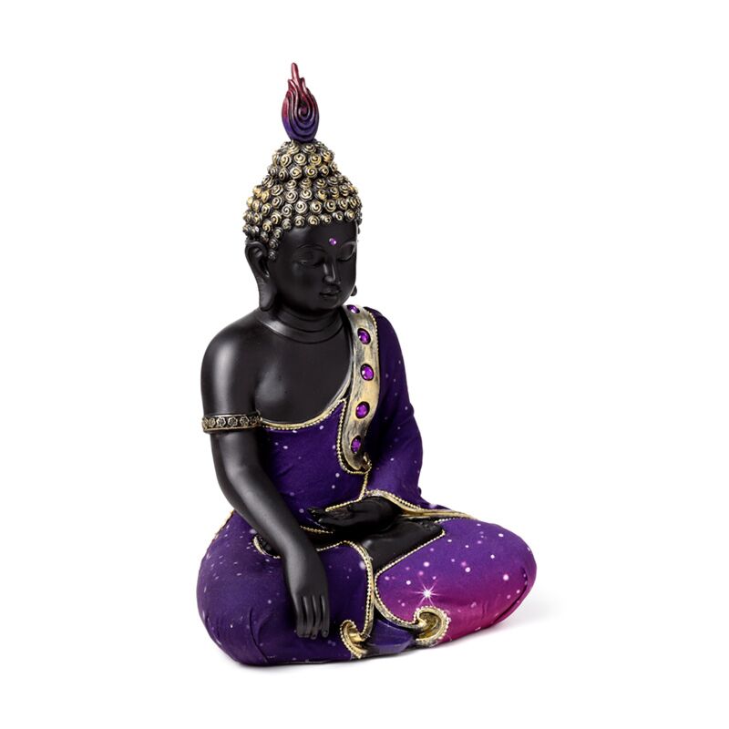 Purple black thai buddha dream meditation