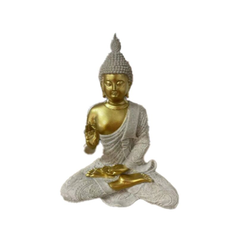 Zandsteen goud effect thaise boeddha meditatie