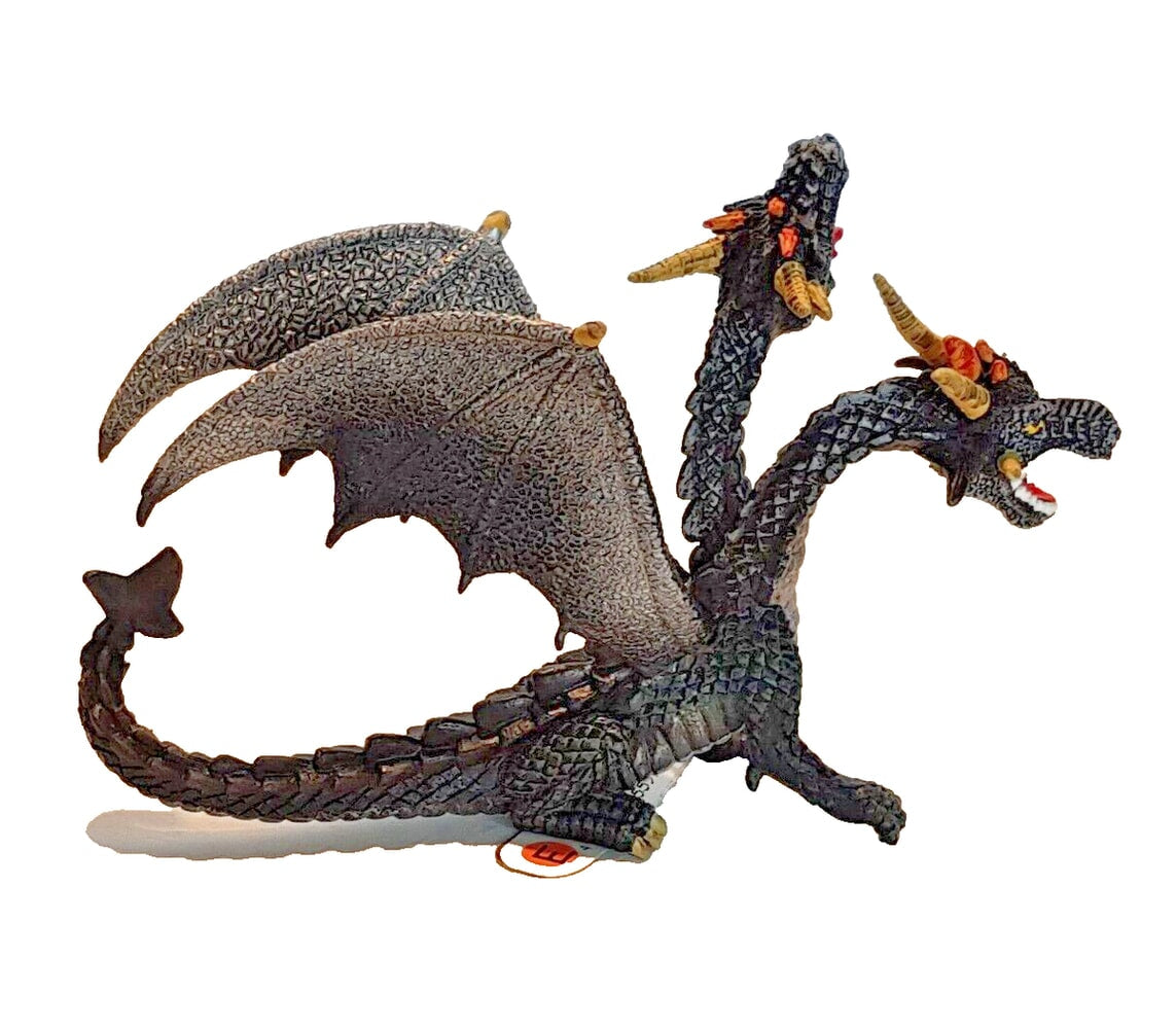 Bullyland draak tweekoppige zwarte (75597)
