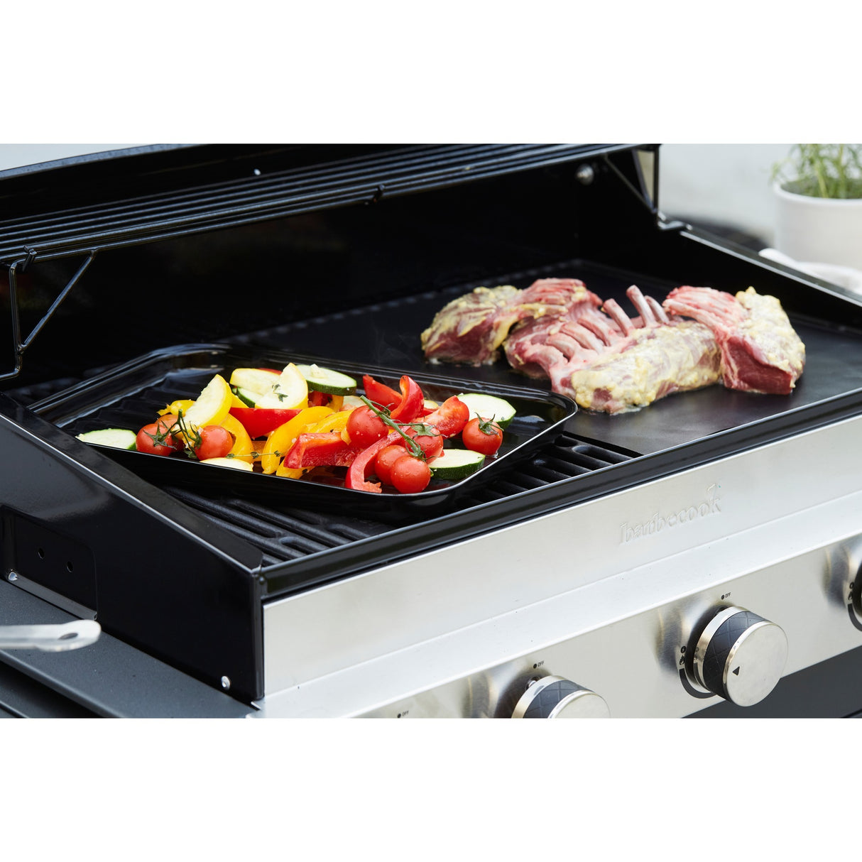 Grelhador esmaltado reutilizável Barbecook