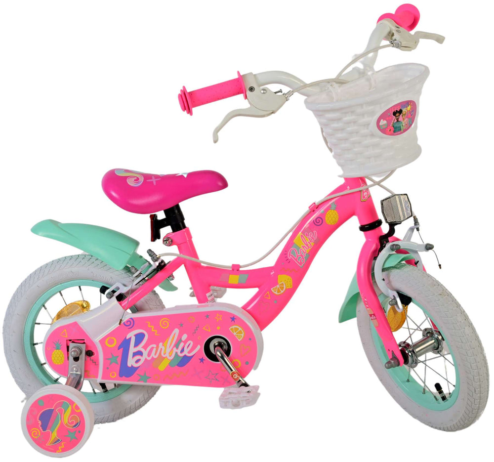 Barbie girls' bicycle - 12 inches - pink - two hand brakes