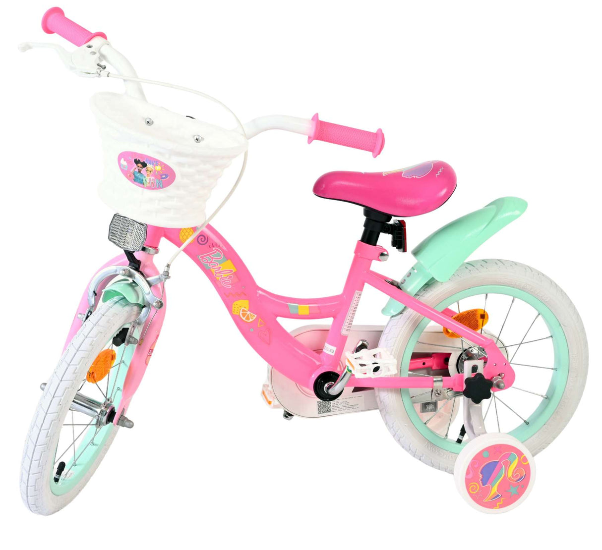 Barbie Kanner Vëlo - Meedercher - 14 Zoll - rosa