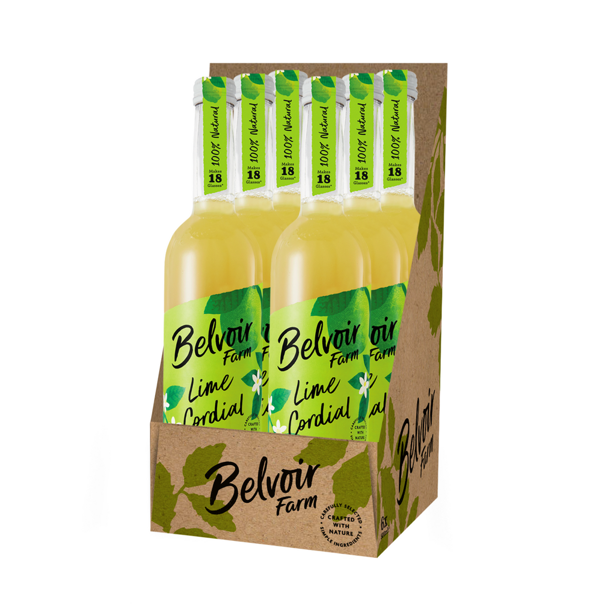 Belvoir farm lime cordial (6x 500ml)
