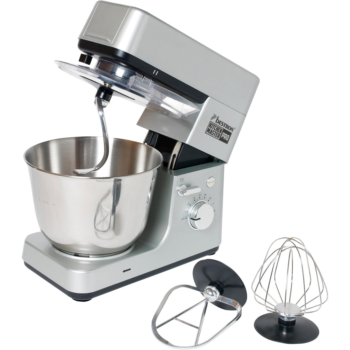Bestron AKM1600S 4-in-1 Kitchen Pro Food Processor