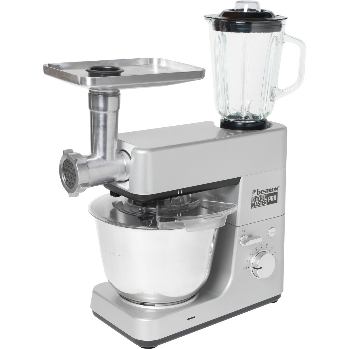 Bestron AKM1600S 4-in-1 Kitchen Pro Food Processor