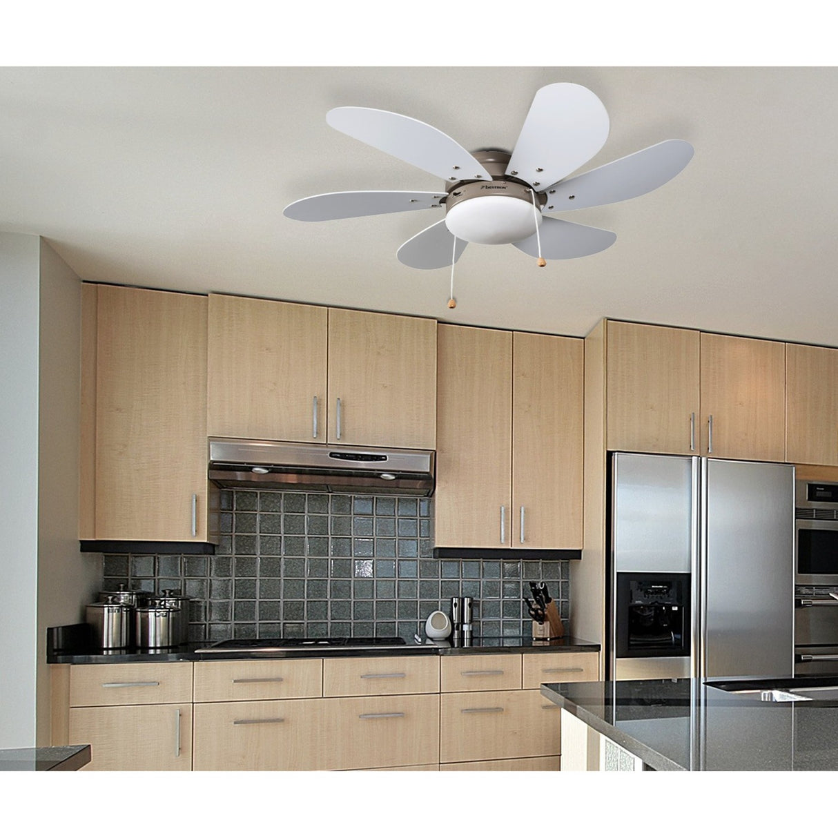 Bestron DC30T Deckenventilator mit Beleuchtung