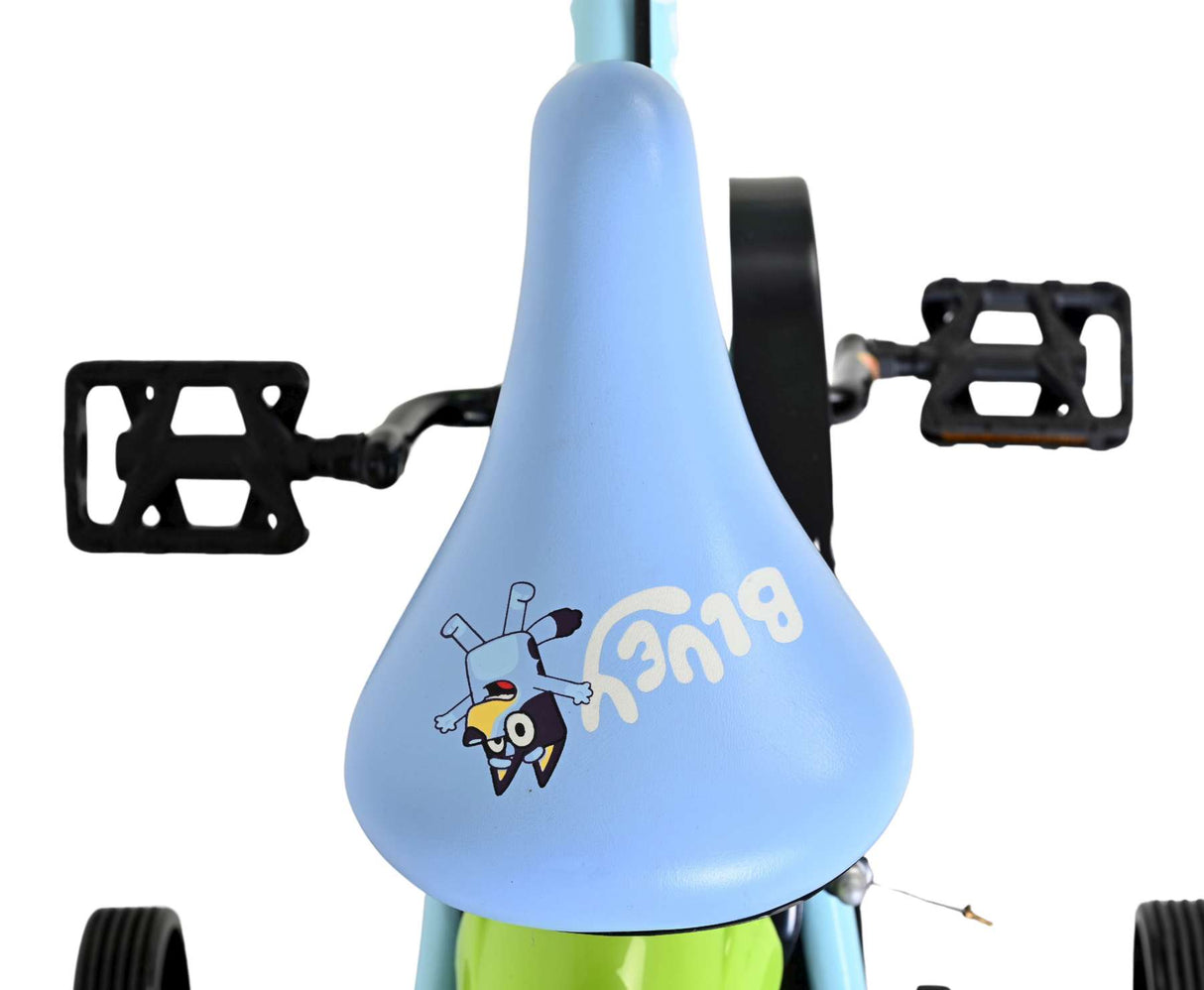 Bluey barncykel 12 tum - ljusblå - två handbromsar