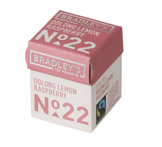Bradley's piramini oolong lemon raspberry thee no.22 (30 stuks)