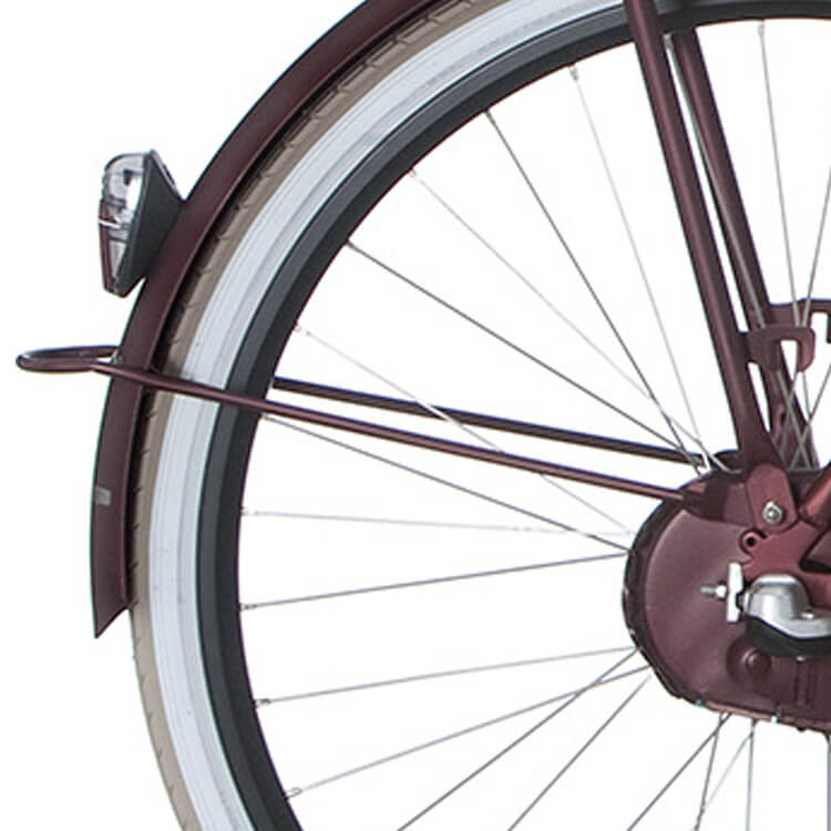 Cortina Mudguard rod rear 28 U4 brown with