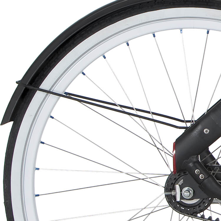 Cortina Mudguard bar rear 28 Blau black matt