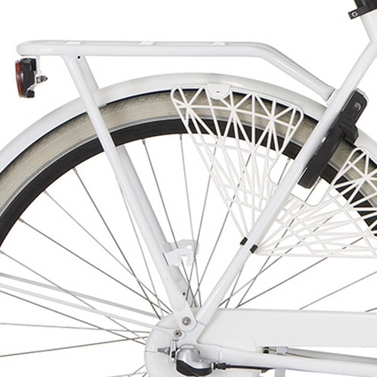 Cortina rear carrier Milo D53 bright white