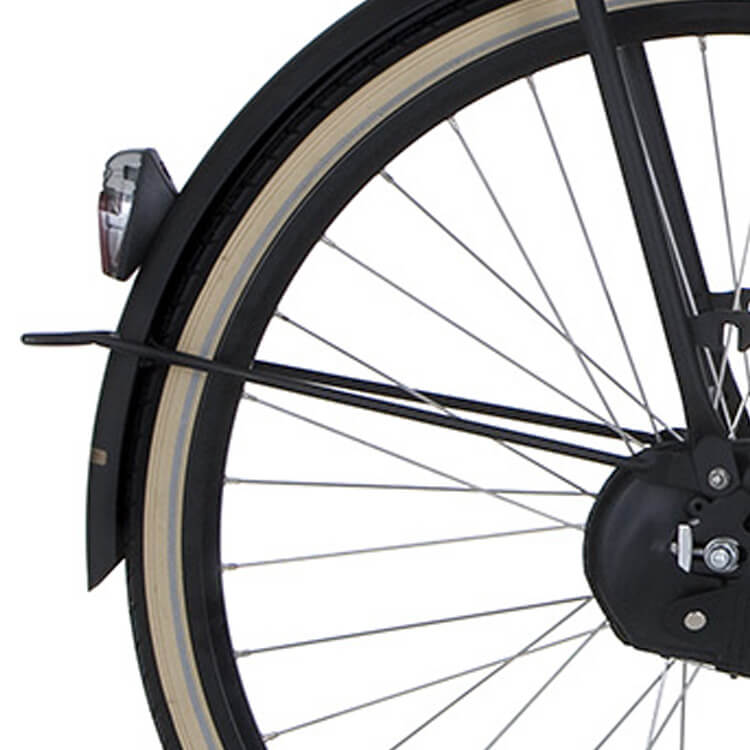 Cortina Mudguard bar rear 28 U4 jet black matt