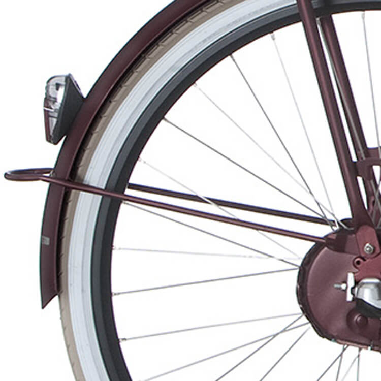 Cortina mudguard rod rear 28 u4 teak brown matt