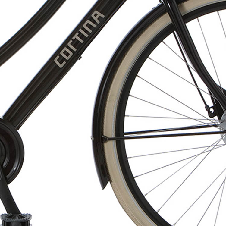 Cortina Mudguard for 28 U1 E-U1 black brown