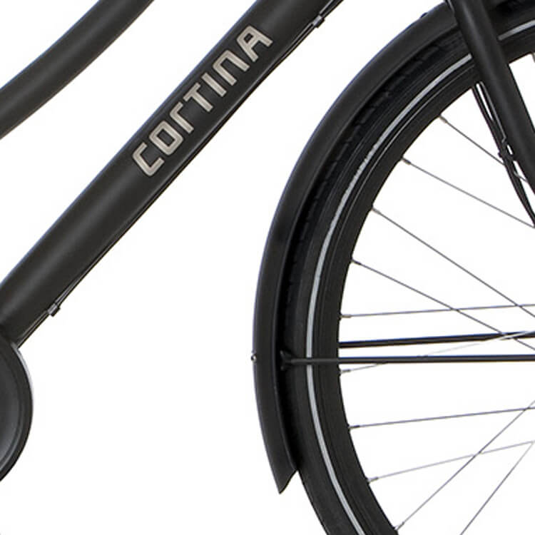 Cortina Mudguard for 28 U1 E-U1 black matt