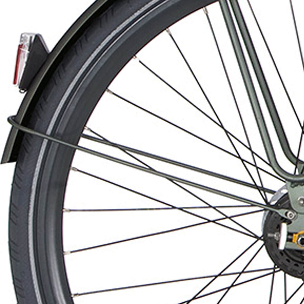 Cortina Mudguard bar rear 28 Speed matt titanic green