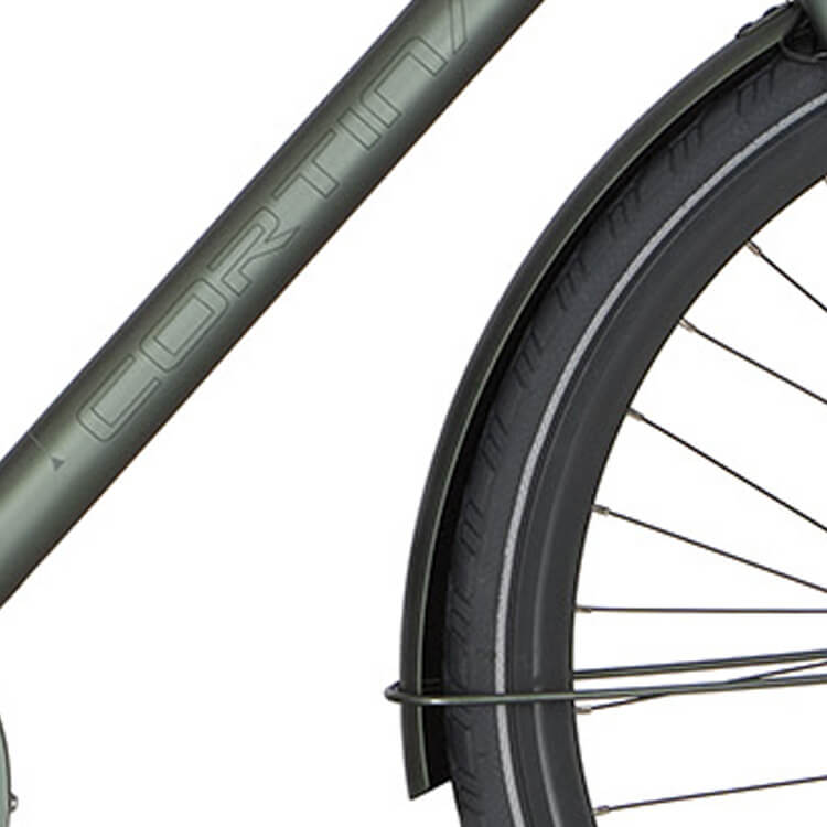 Cortina Mudguard for 28 Speed Matt Titanic Green