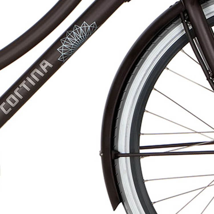Cortina Mudguard for 28 E-Roots Tr espresso brown matt