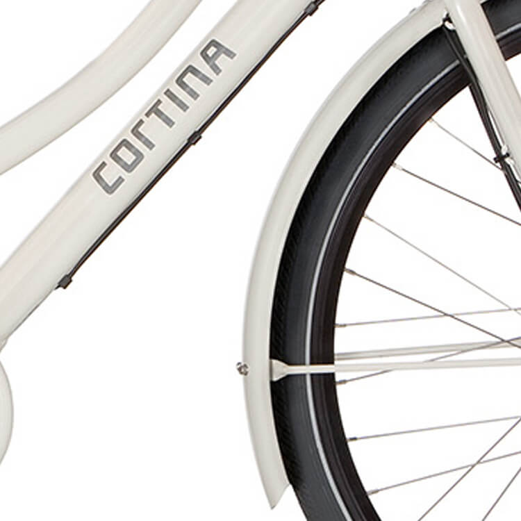 Cortina Mudguard for 28 U1 E-U1 white shadow