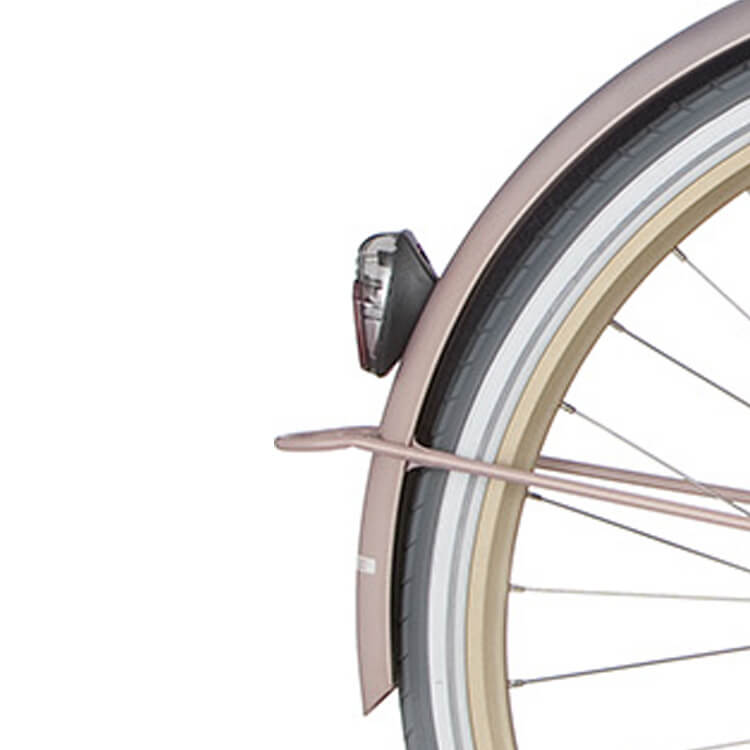 Cortina Mudguard rear 28 U4 mahogany rose matt nd