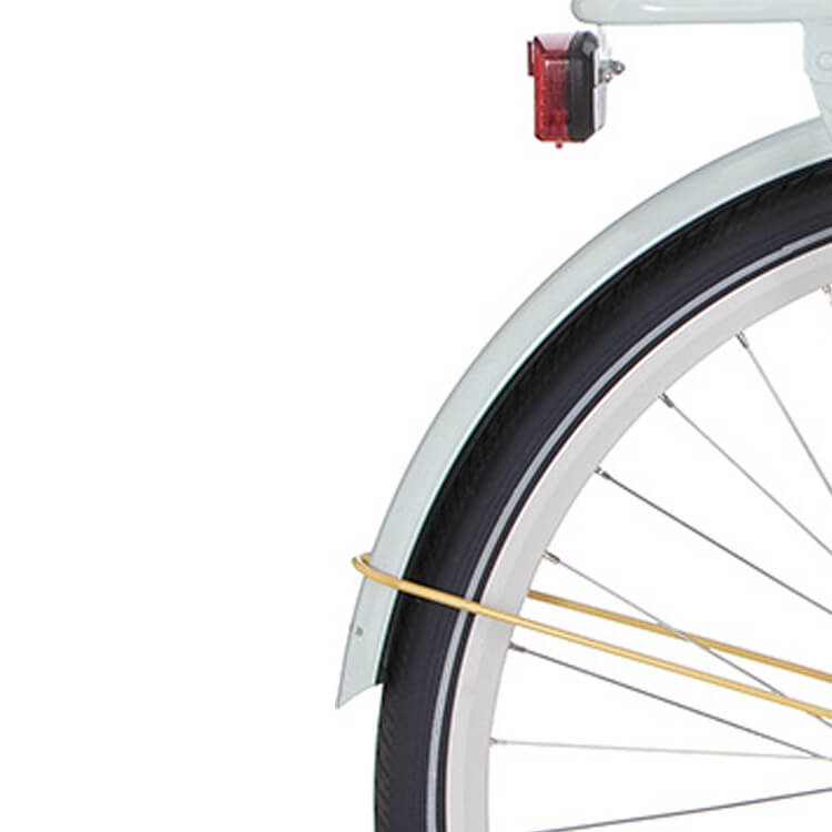 Cortina Mudguard rear 28 Milo green lilly