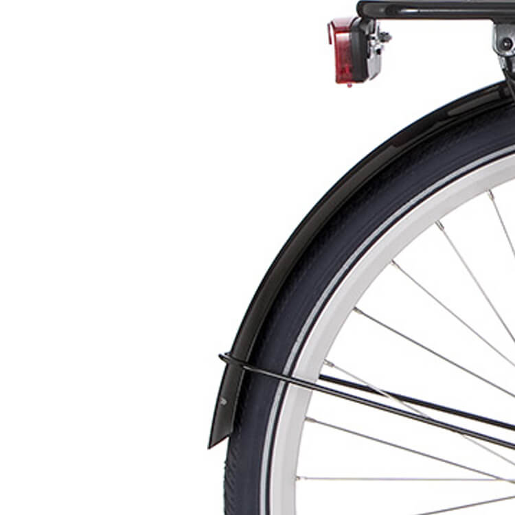 Cortina Mudguard rear 28 Milo black