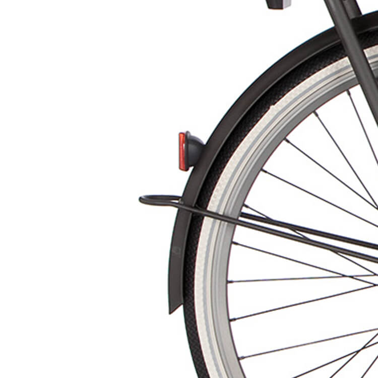 Cortina Mudguard rear 28 E-U4 black graphite matt